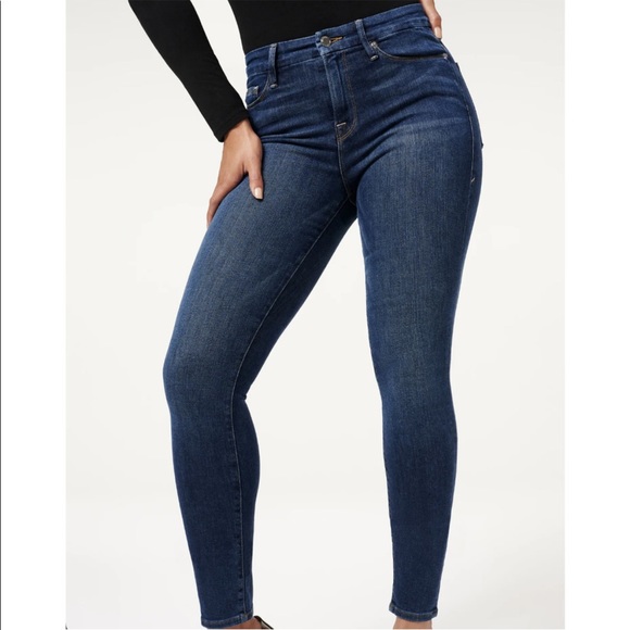 Good American Good Legs Jeans Blue 004 Size 18 High Rise Skinny Kardashian - Picture 3 of 15